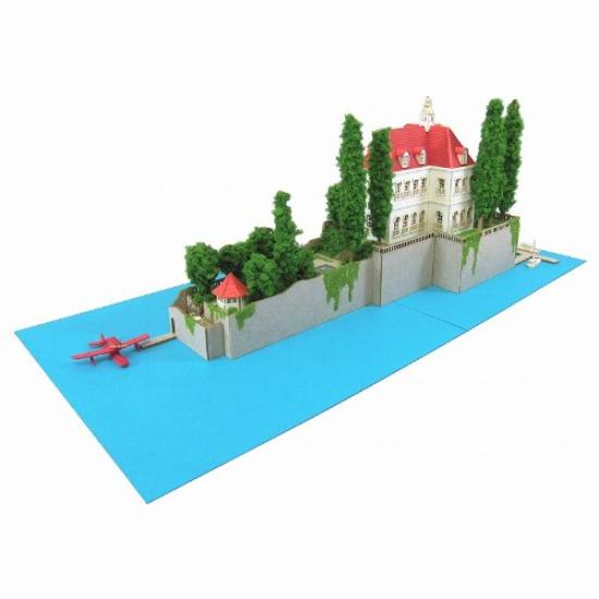 Набор для миниатюрного моделирования Sankei Серия Studio Ghibli Порко Россо Отель Адриано Бумажное моделирование в масштабе 1/300 MK07-15