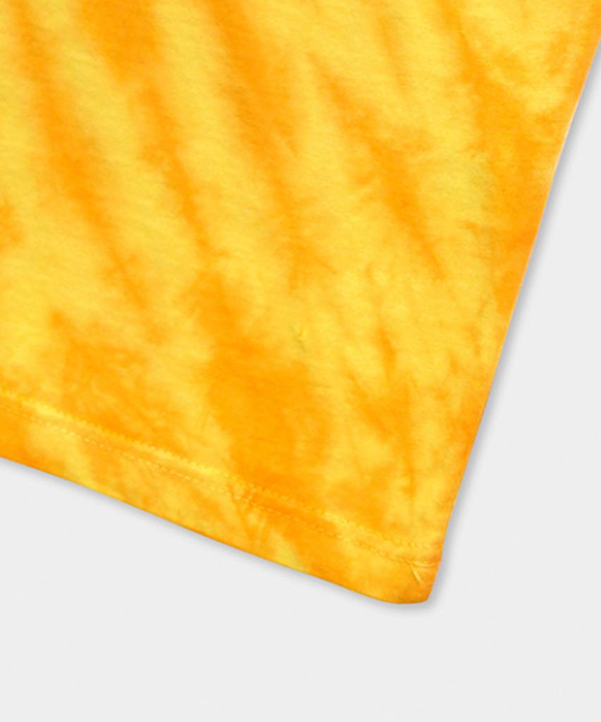 Aimnaseohyumeonbiing Футболка с базовым логотипом Tie-Dye - Желтая
