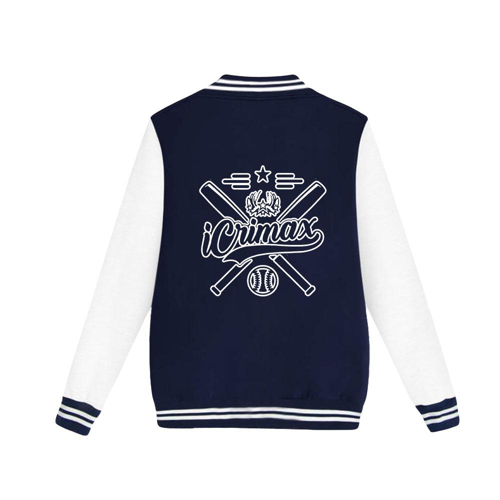 Новые женские мужские куртки куртка-бомбер Icrimax бейсбольная куртка свободного покроя хип-хоп верхняя одежда для пар колледжа одежда