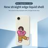 For iPhone 16e Case Love Girl Pattern Printing Straight Edge TPU Phone Back Cover