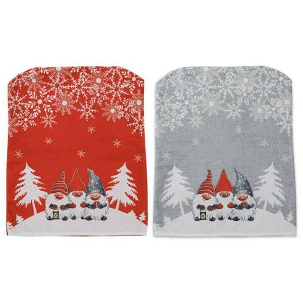 1/2/4 шт. Рождественский чехол на стул Санта-Клаус с принтом снежинок на спинку сиденья Кепка для украшения дома в помещении вечерние товары для мероприятий