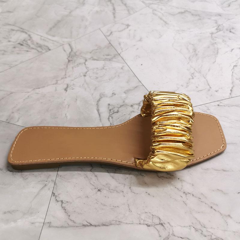 Новые женские уличные тапочки на плоской подошве, женские пляжные шлепанцы, женская уличная летняя обувь высокого качества с квадратным носком, большие размеры