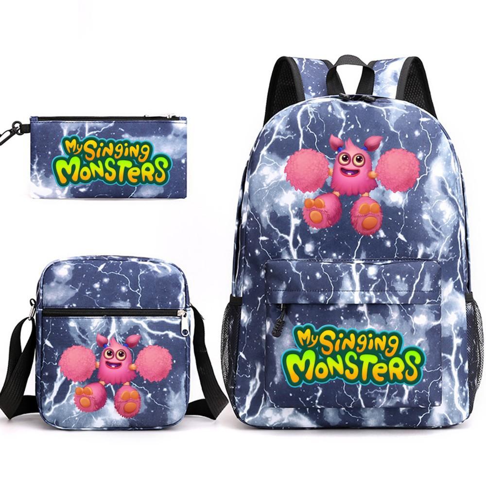 Школьный рюкзак Monster Concert My Singing Monsters, трехсекционный, большой вместимости, для ученика