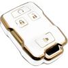 FEYOUN Key Fob Cover Compatible with Chevy Chevrolet Colorado Silverado Suburban Tahoe GMC Canyon Sierra 1500 2500 3500 HD TPU Remote Keyless Key Fob