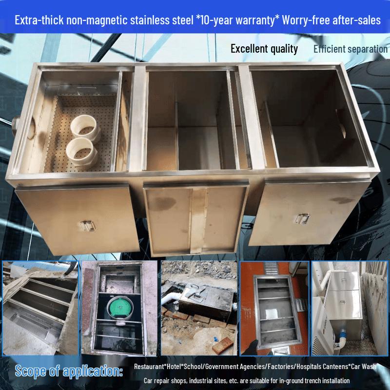 Peach Pie Commercial 304 Stainless Steel Buried Grease Trap