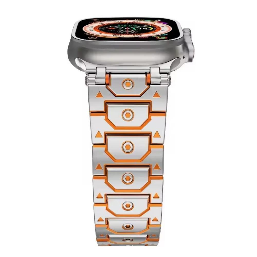 Деловой стальной ремешок для Apple Watch Ultra 2 49 мм 10 42 мм 46 Браслет для iWatch 9 8 7 6 5 4 se 45 мм 44 мм 40 38 мм Ремешок