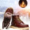 Genuine Leather Men Desert Boots Mens Casual Outdoor Soft Sole Walking Shoes Warm Winter Boots High Quality Male High Top Shoes