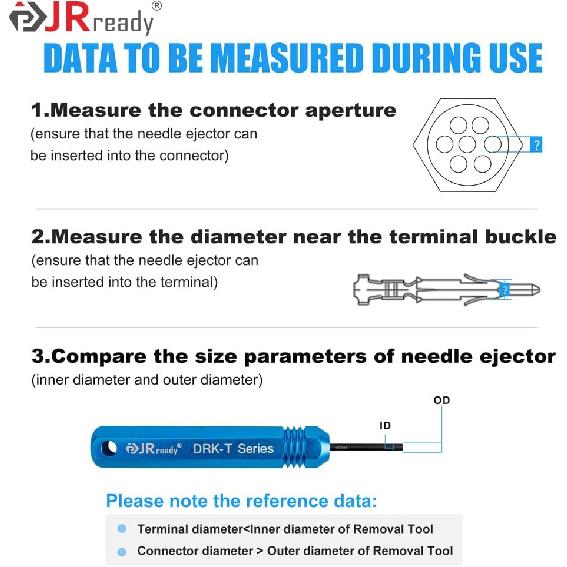 JRready ST5228 Extractor Tools,Removal Tools Kit for JST/AMP .062" /Molex .062" & .093” Pin and Socket Connectors, Male and Female Connector Tube