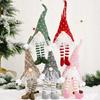 Charming Forest Santa With Lights Hanging Legs Doll For Creative Holiday Decor