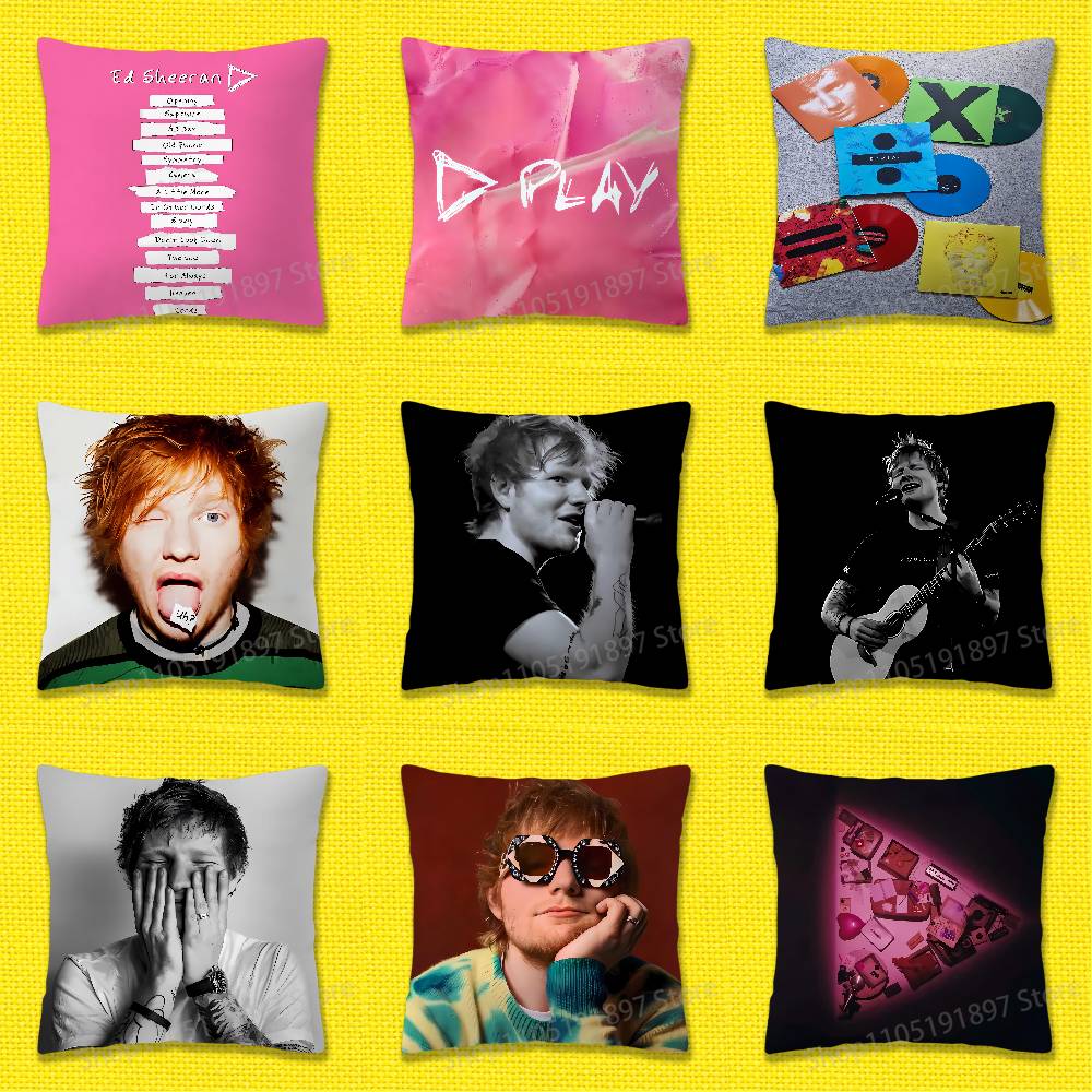 Чехол на декоративную подушку E-Ed Sheeran Play для 55x55см 40x40см 45x45см 50x50см 30x30см Квадратный Чехол на офисную подушку