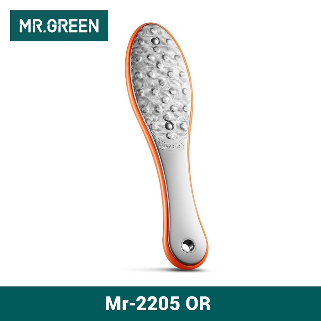 MR.GREEN Foot File Double Sided Pedicure Foot Care Tools Professional Callus Remover Foot Rasp Stainless Steel Foot Scrubber For Feet MR-2205
