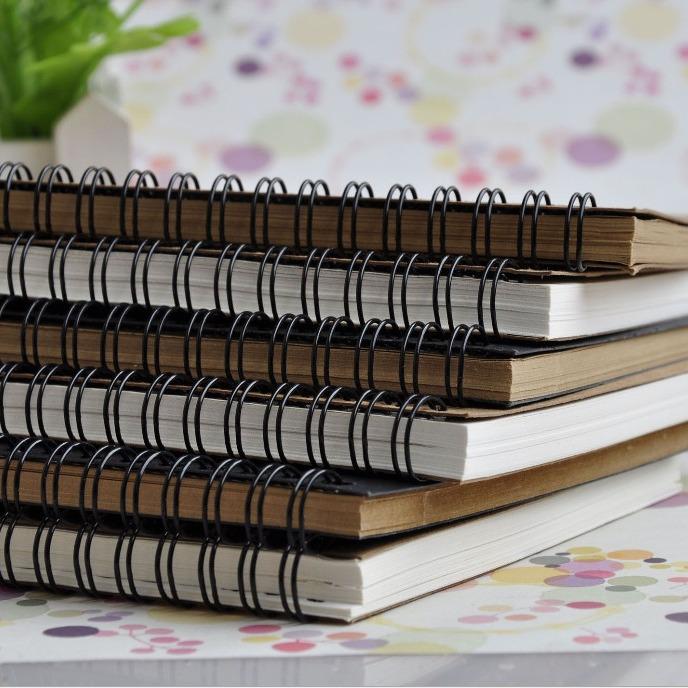 Ретро крафтовая бумага пустой блокнот - однотонный скетчбук для дудлов