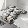 Carbon Steel Pull Down Cabinet Spice Rack Space Saving Seasoning Bottle Pull Basket  Pantry