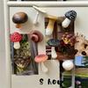 Portable Mini Mushroom Fridge Magnets   Home   Realistic Simulation  PVC Craft