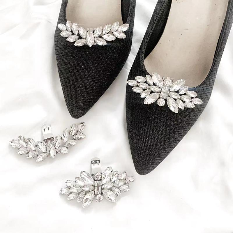 Removable Lady Shoe Clips Wedding Bride Shoes Decoration For Women Girls High Heel Jewelry Accessories