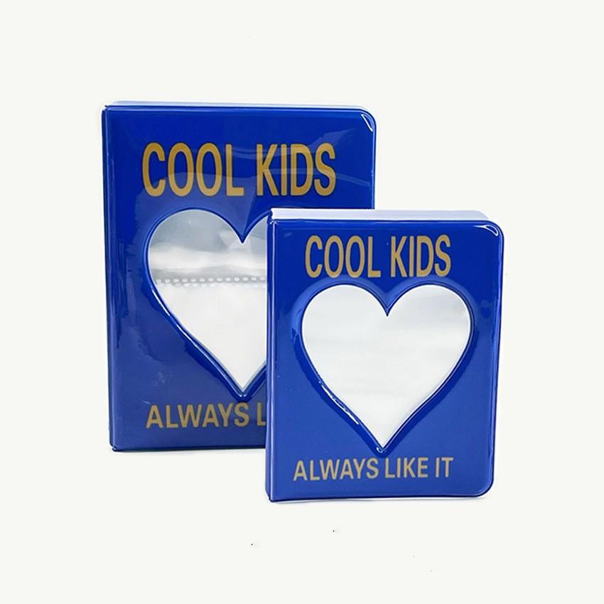 36/64 кармана, мини-фотоальбом с сердцем, прозрачный держатель для фотокарточек, мини-альбом Polaroid для хранения, коллекционный альбом с именем книги, карточкой, альбомом