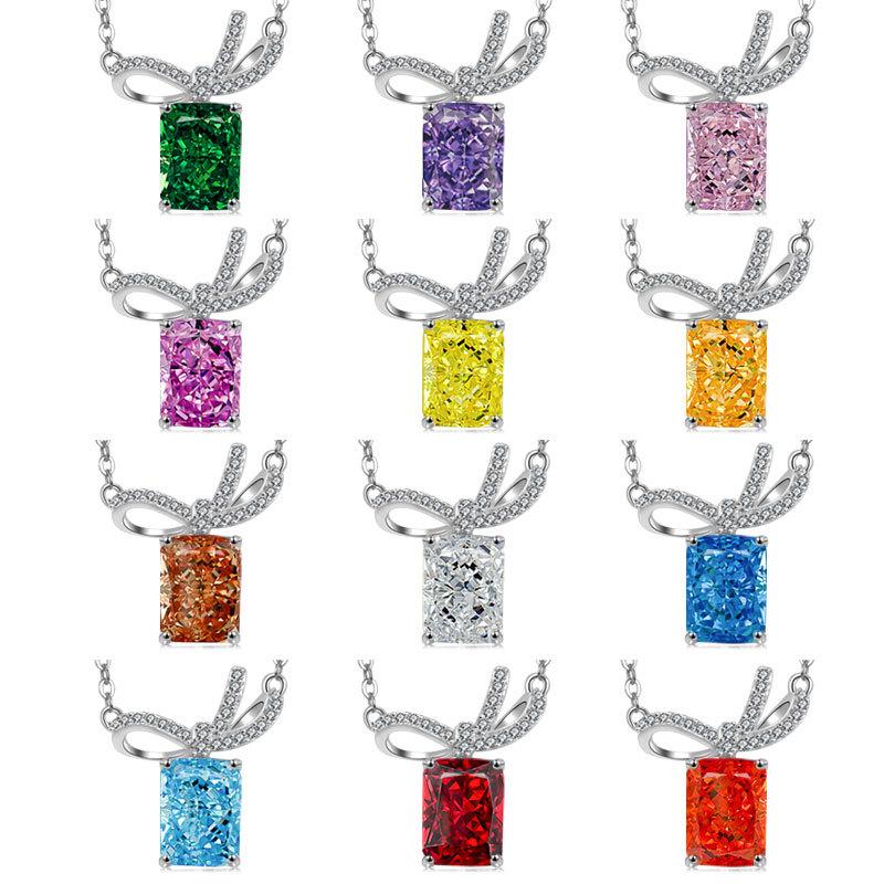 925 Sterling Silver / S925 Bird Pendant Necklace for Women 18K Gold Plated Luxury Amethyst Animal Jewelry Gift