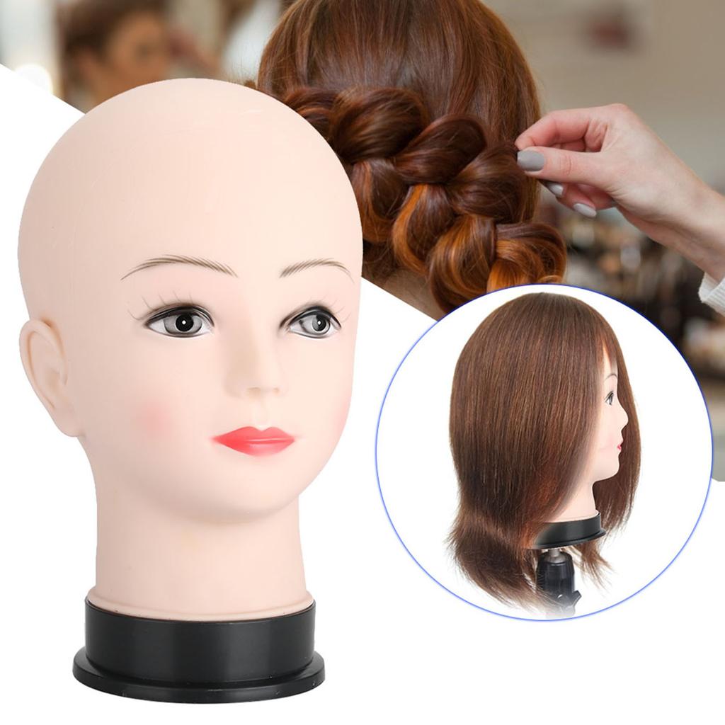 Soft Mannequin Head Massage Makeup Practice Head Model Cosmetology Training Wig Hat Display