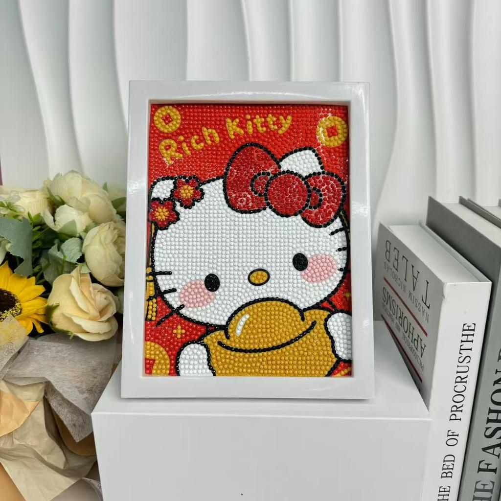 Детская Алмазная Живопись В Рамке Ручной Работы Сумка с Материалами Sanrio Алмазная Паста Живопись Концентрация Игрушка
