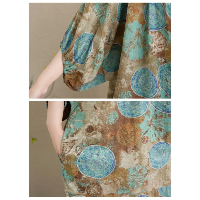 DIMANAF 2025 Летнее платье больших размеров для женщин Повседневное винтажное базовое длинное пляжное элегантное свободное платье