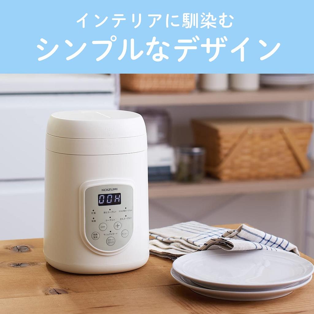 Koizumi Йогуртница Amazake Drinking Yogurt Salt Koji Compact White KYG-0800/W