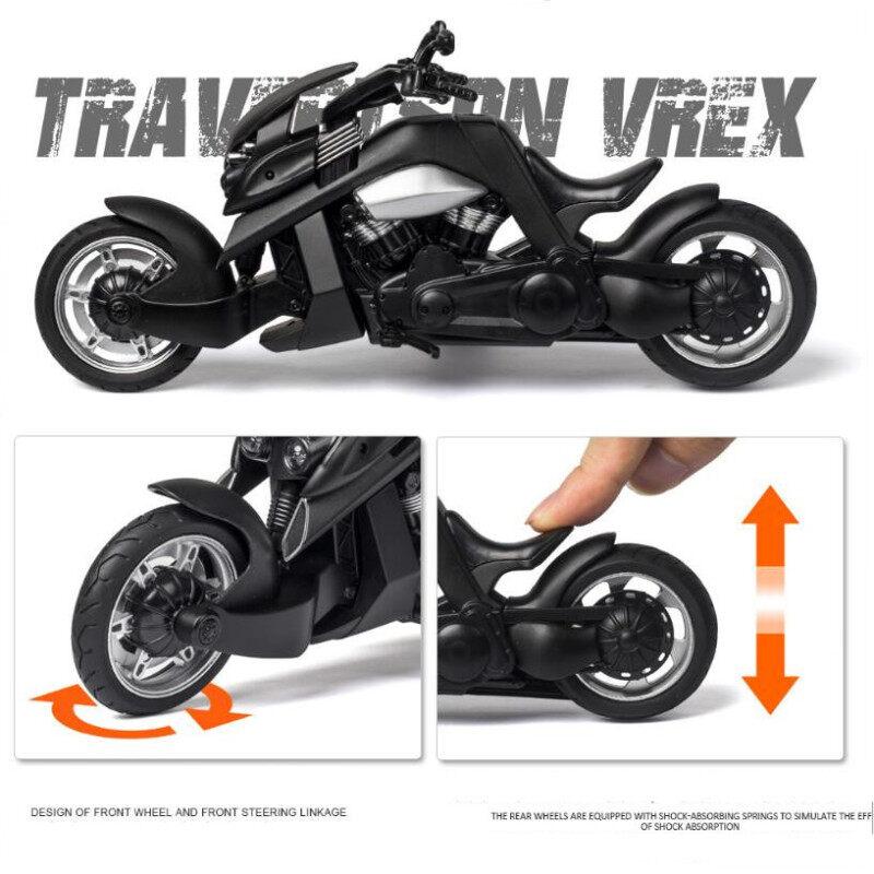 1:12 Scale Tyrannosaurus Rex V-REX Alloy Racing Motorcycles Model, with Simulation Street Motorcycle Model Collection