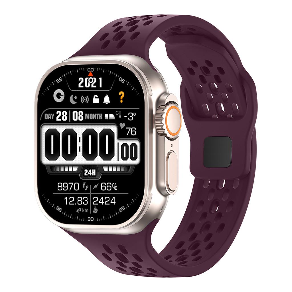 Силиконовый ремешок с теплоотводом для Apple Watch 46 мм 45 мм 41 мм 44 мм 49 мм 40 мм 42 мм Iwatch Серии 11 10 9 8 7 6 SE 3 Ultra 3