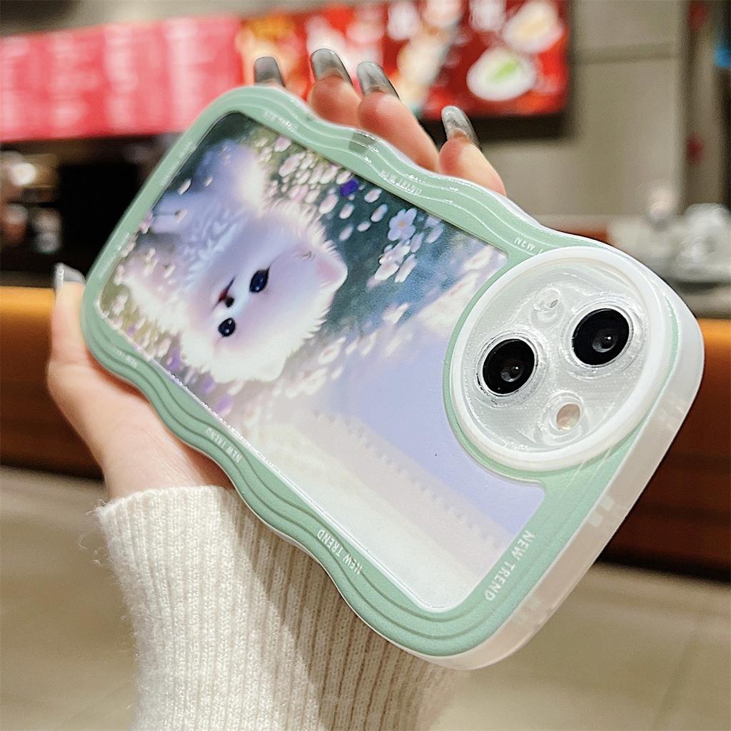 Милый питомец, маленький белый кот, маленький белый кролик, мягкий чехол из ТПУ, модный чехол для телефона для iPhone, Samsung Vivo, Xiaomi Oppo