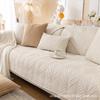 Nordic Sofa Cushion, Simple And Modern Winter Short Plush Non-Slip Seat Cushion, All-Season Leather Sofa Cover Cover Cloth Towel