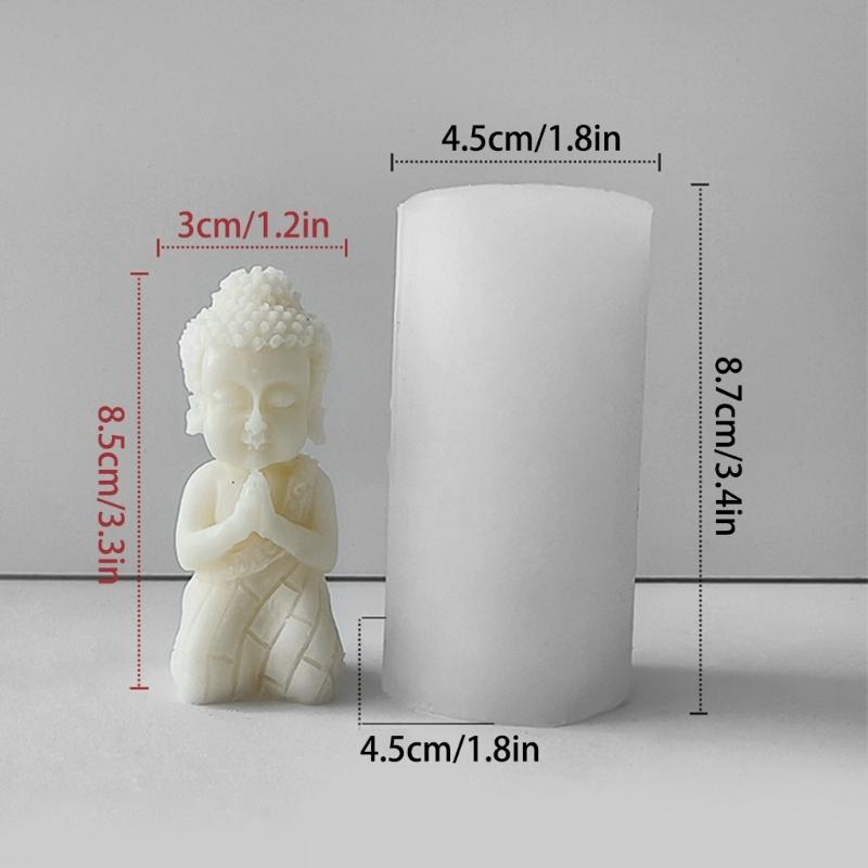 Свеча Статуя Будды Силиконовая Форма 3D Фигура Ароматерапия Гипсовые Формы Мыло Ручной Работы Смола Форма DIY Торт Шоколад