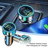 120W Digital Display 2 Ports Car Charger Fast USB Charging Adapter For IPhone Samsung Huawei Quick Charging Chargers R6L5
