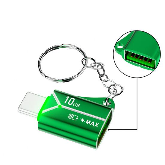 Адаптер-брелок Type-C на USB3.0 с передачей данных OTG 10 Гбит/с Портативный разъем USB-C