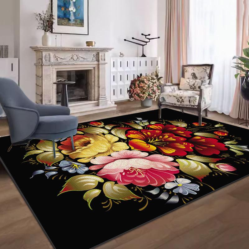 Прочный, простой в уходе ковер для гостиной и спальни, идеально подходит в качестве грязеотталкивающего прикроватного коврика.; можно стирать для удобства.