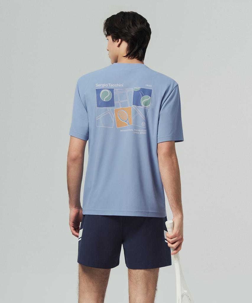 Мужская футболка с коротким рукавом SERGIO TACCHINI U Rayfresh Graphic (L.Индиго)