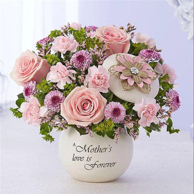 DIY 5D Алмазная картина Волк под луной Животное Мозаика Полная круглая дрель Алмазная вышивка