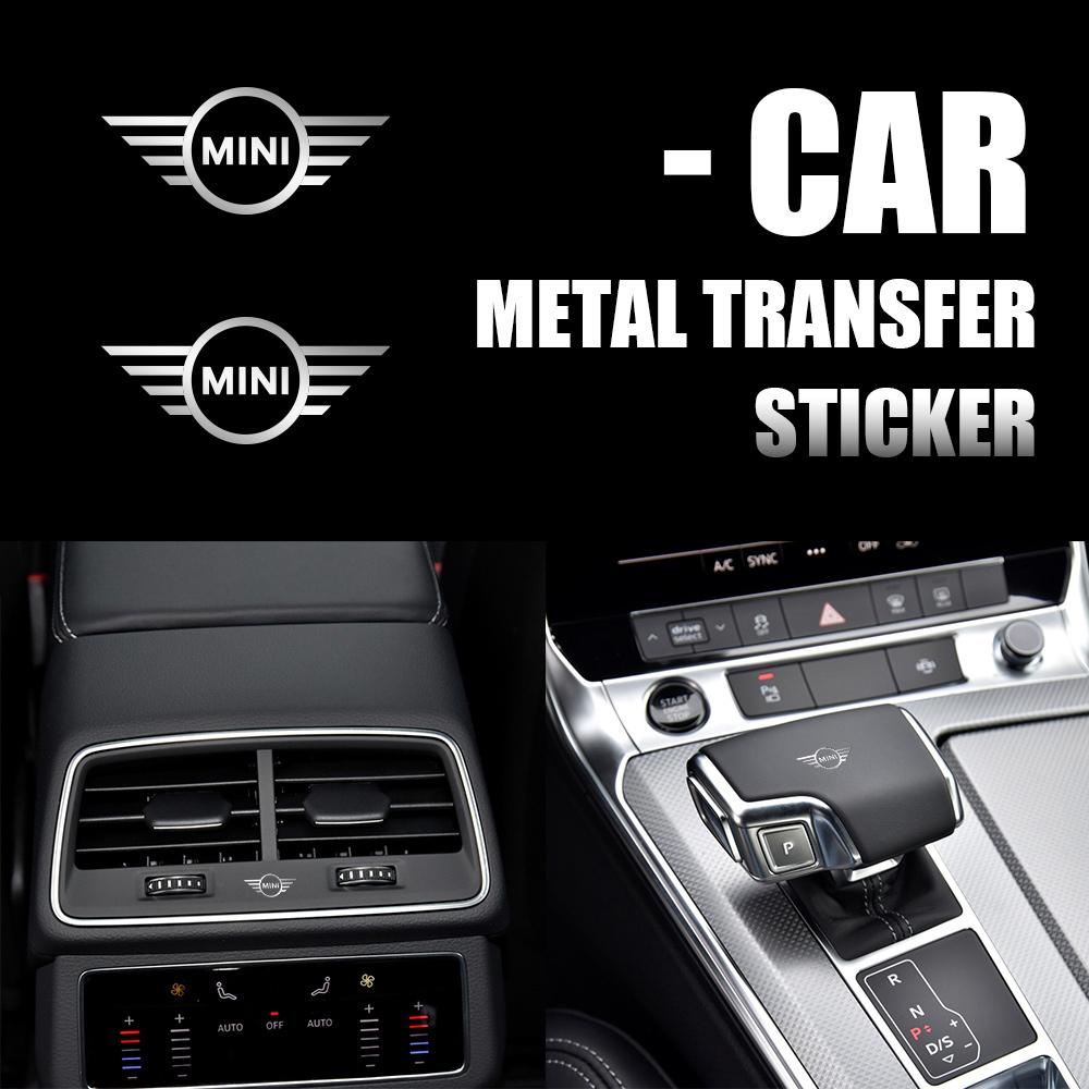 3D Nickel Metal Car Logo Sticker Badge Decoration Accessories Auto Styling For MINI Cooper JCW WORKS R55 R56 F55 F56 R57 R58 R59