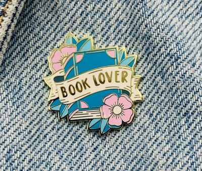 Новая эмалированная булавка для книг, книга для влюбленных, металлическая булавка для подарка на день рождения, 1 шт.