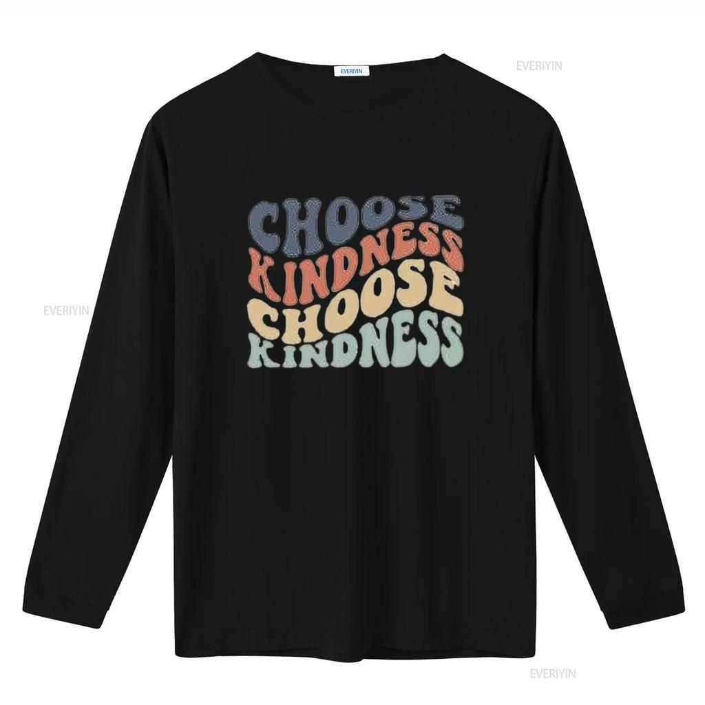 Womens Choose Kindness T Shirt Expression PrinT Casual Tops vintage Washed fashion homme streetwear Slightly designer clothes