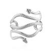 Женский браслет в стиле панк, декоративный однотонный красивый запутанный браслет на руку со змеей, модные украшения