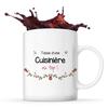 Mug - Cuisinière Au Top - 325 Ml - Ceramic - Front/Back Print - Dishwasher Safe