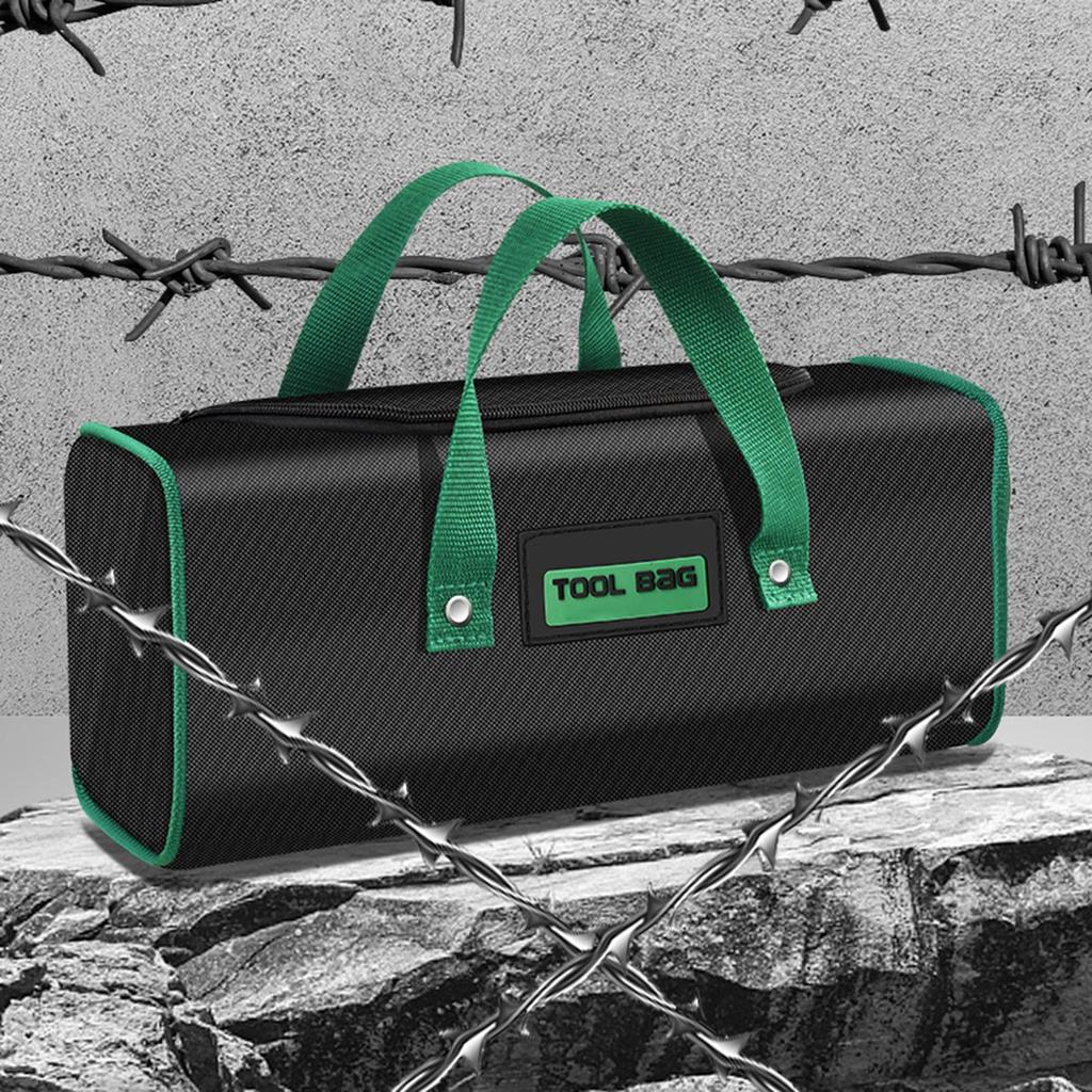 Портативная легкая сумка для хранения электрика, органайзеры для инструментов, зеленая ткань Оксфорд для разнорабочих, эффективное управление инструментами