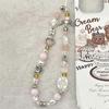 Hanging Cord Phone Strap Star Pearl Mobile Lanyard Trendy Pendant Beaded Phone Chain  Jewelry Gift