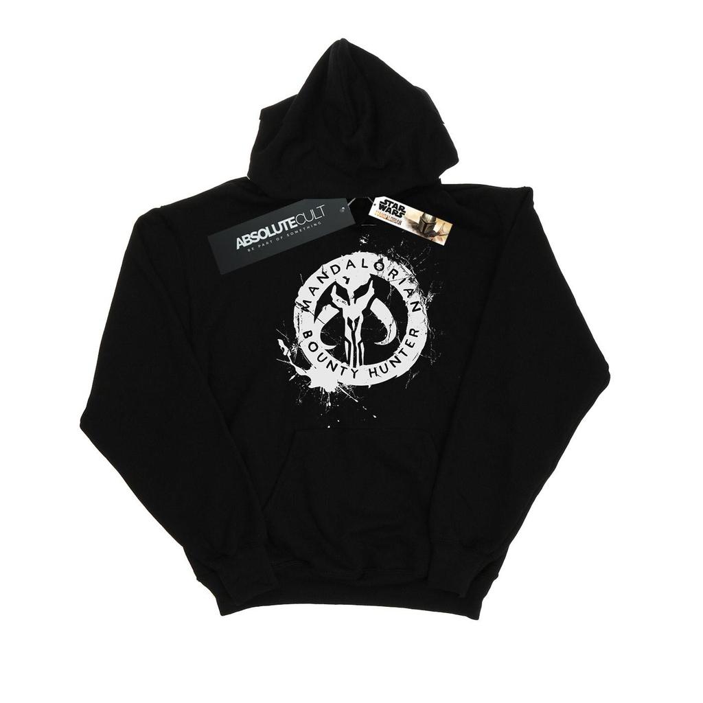 STAR WARS Мужская толстовка с капюшоном The Mandalorian Bounty Hunter Splatter Skull