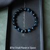 Blue Tiger Eye Bead Bracelet | Unisex Hawk's Eye Stone | Round Beaded Bracelet | Single Circle Style