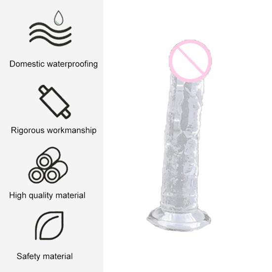 Женский секс-дилдо, мягкая резиновая имитация дилдо, женский массаж точки G, стимуляция, анальный массажер, секс-игрушки для пар, товары для взрослых