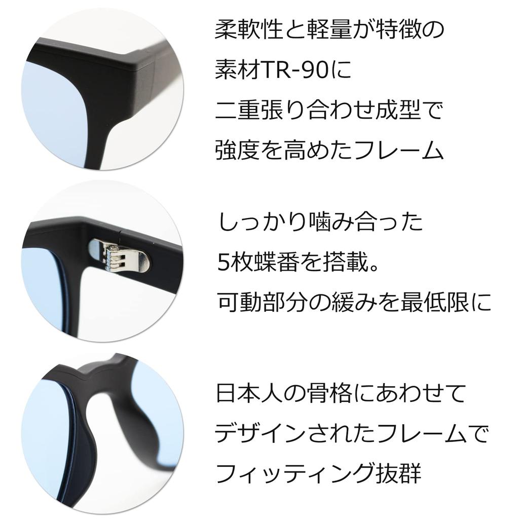 Blue Light Made in Light Biker UV Blue Light Высокоэффективные линзы матово-синего цвета [Eight Tokyo] Солнцезащитные очки, поляризованные, мужские, женские, вырезан, Япония,