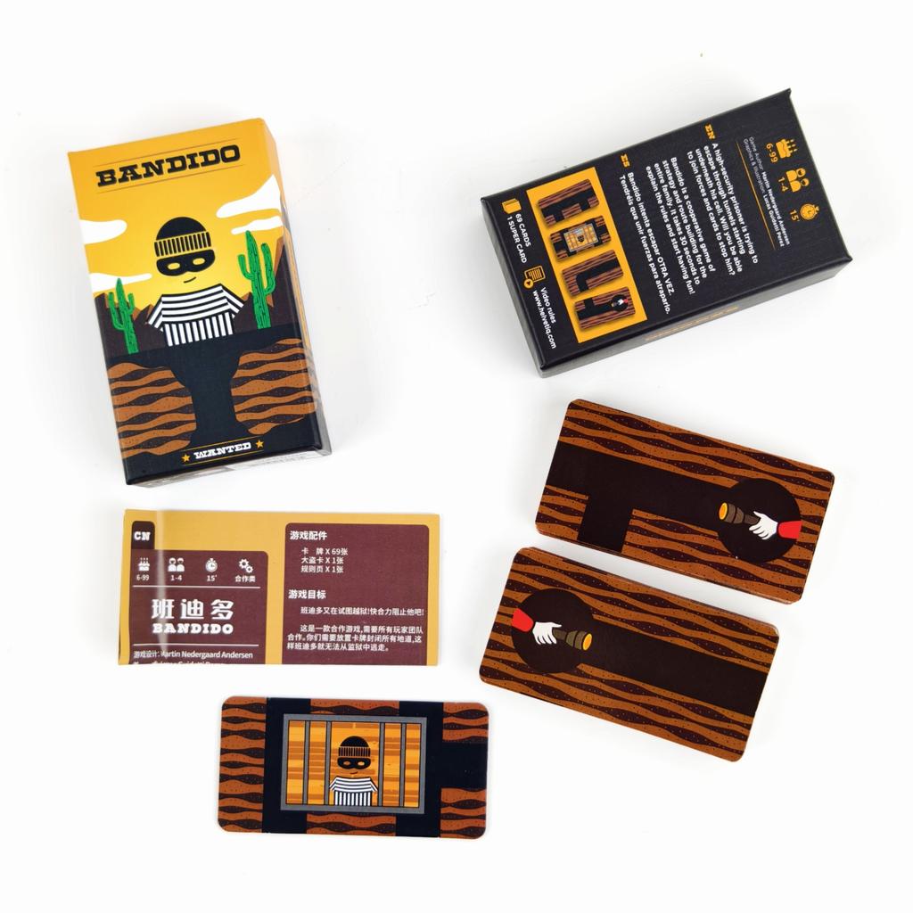 Family Party Game Bandido Bandida Puzzle Board Game For 1-4 Players 15Min Game Friends Party Fun Strategy Game
