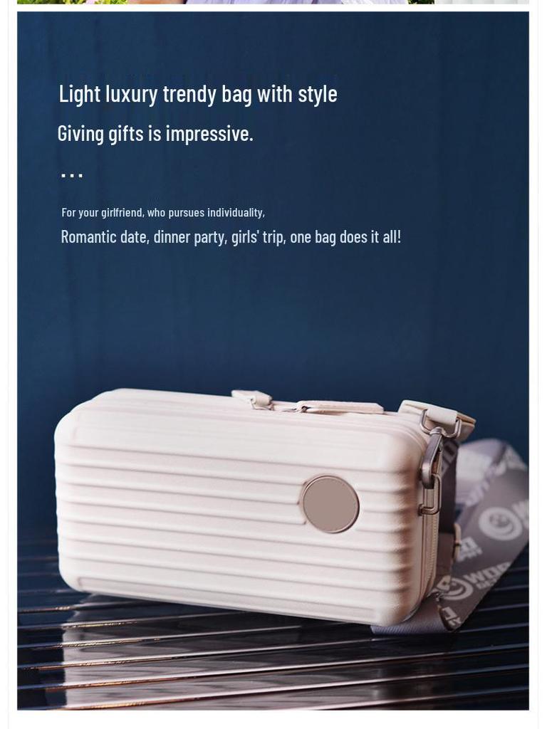 Многофункциональный органайзер для макияжа с жестким корпусом, сумка-кроссбоди, мини-сумка - Легкий, износостойкий, портативный модный клатч