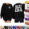 Women's Fashion Round Neck Long Sleeve Pullover Halloween Printed Top Sweatshirt