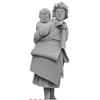 Tori Factory 1/35 Military Miniature Figure Series Korean War Young Sister Carrying Younger Brother Resin Kit MF-34A
